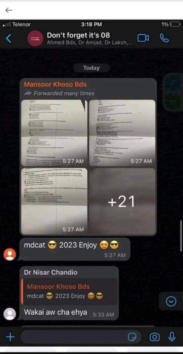 Youth Empowerment League (@yml_official_) on Twitter photo Dear <a href="/KamranTessoriPk/">Kamran Tessori</a>
Sindh MDCAT-2023 leaked a day before on 9th Sep. We have proof from WhatsApp groups with timestamps. We demand a reconduct! This repeats yearly. Act now, or next year's improvement will fail too! Merit at risk due to inflated scores in Sindh Dear <a href="/KamranTessoriPk/">Kamran Tessori</a>
Sindh MDCAT-2023 leaked a day before on 9th Sep. We have proof from WhatsApp groups with timestamps. We demand a reconduct! This repeats yearly. Act now, or next year's improvement will fail too! Merit at risk due to inflated scores in Sindh