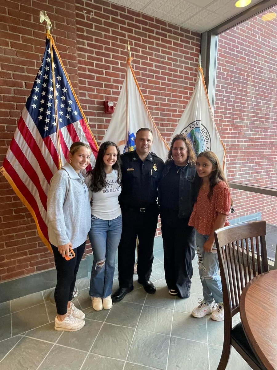 Chief Gray and the North Andover Police Department would like to present to you, newly promoted Lieutenant Sean Daley. He just had his swearing in ceremony at Town Hall.