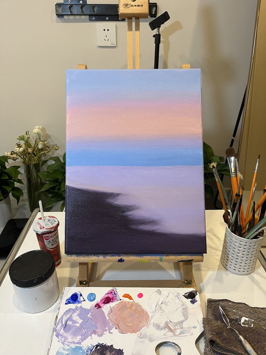 Token24680eth's tweet image. Stick to what you like and keep loving it, and your life will bloom because of it😊i love painting😇