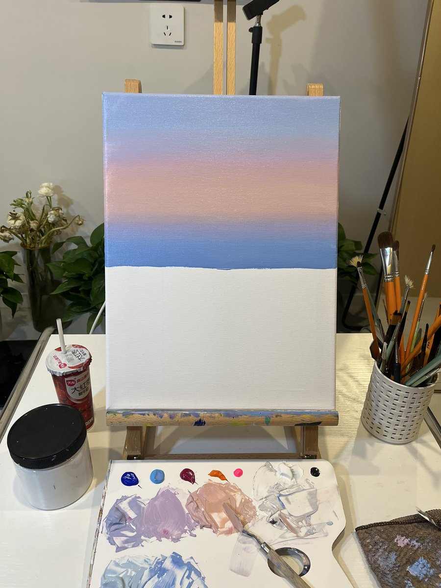 Token24680eth's tweet image. Stick to what you like and keep loving it, and your life will bloom because of it😊i love painting😇