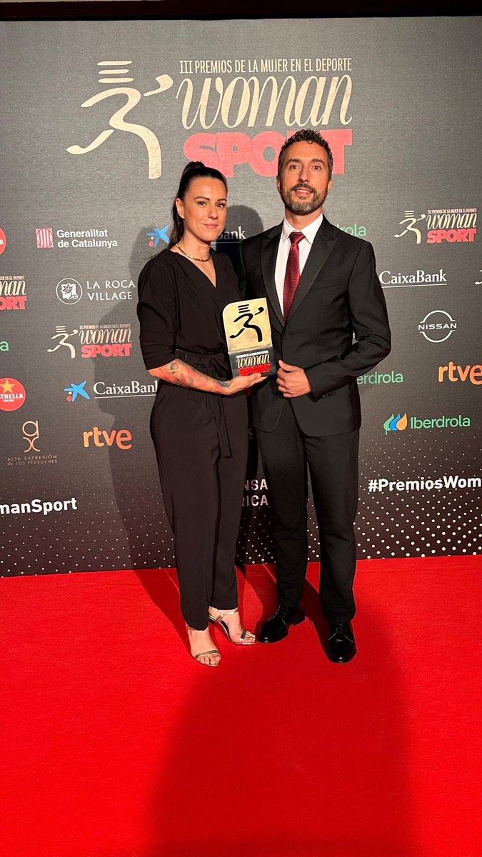 Con la premiada @jpastranabox en los III Premios de la Mujer en el Deporte @PrensaIberica @sport @RevistaWoman 👏🏼💪🏼
