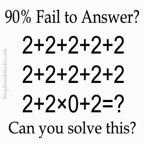 Can you solve this?