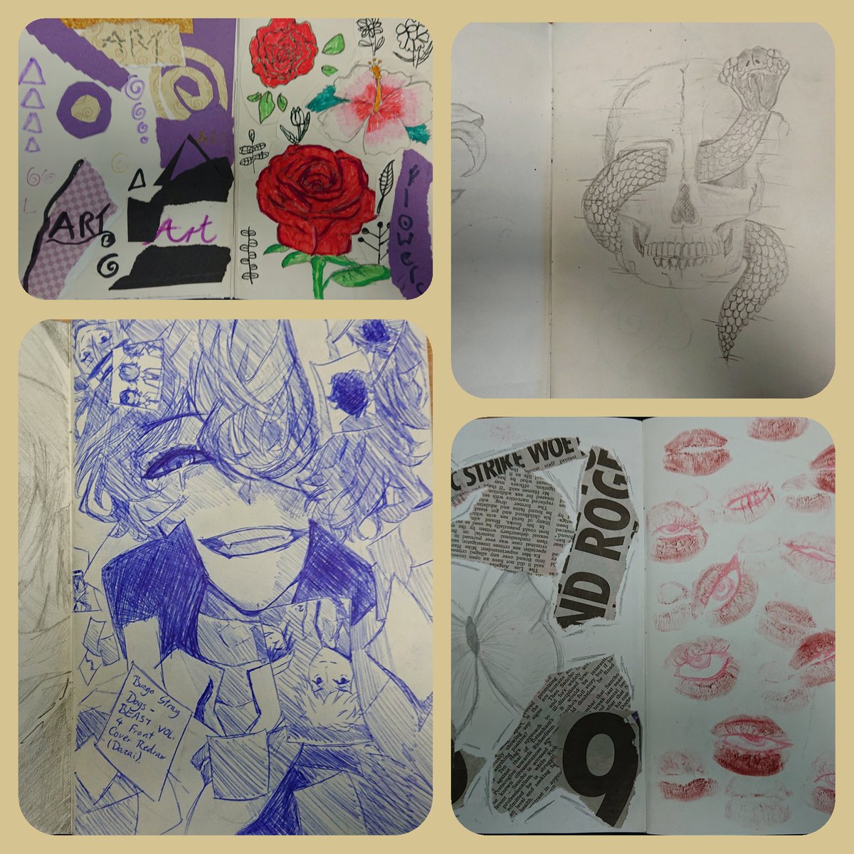 CortCreative's tweet photo. @HenryCortNews we are trialling mini sketchbooks with year 9. These are for personalised work to be competed as home learning tasks. Really pleased with the wide range of responses coming back in. Well done 9Y #sketchbook #artistsontwitter https://t.co/CIB0zLrt6H