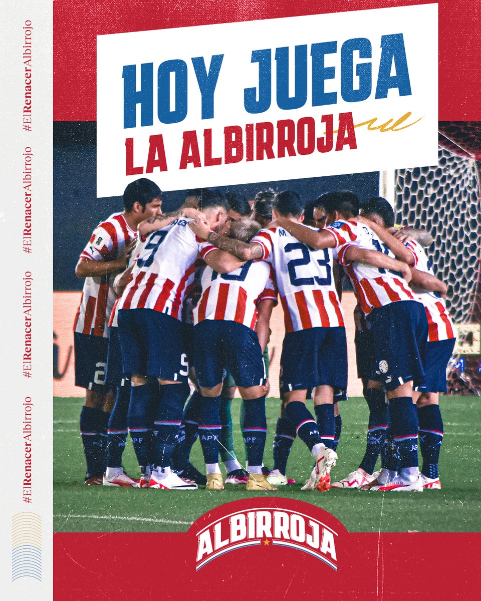 𝙃𝙤𝙮
𝙟𝙪𝙚𝙜𝙖
𝙡𝙖 #𝘼𝙡𝙗𝙞𝙧𝙧𝙤𝙟𝙖 ⚪🔴

🇵🇾🆚🇧🇴