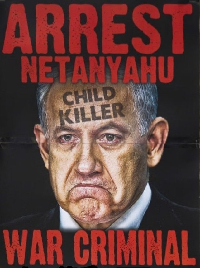 Terrorist Netanyahu is the most evil man alive. 

#PalestineLivesMatter | #GazaUnderAttack | #Gaza #ArrestNetanyahu | #WarCriminal | #ChildKiller