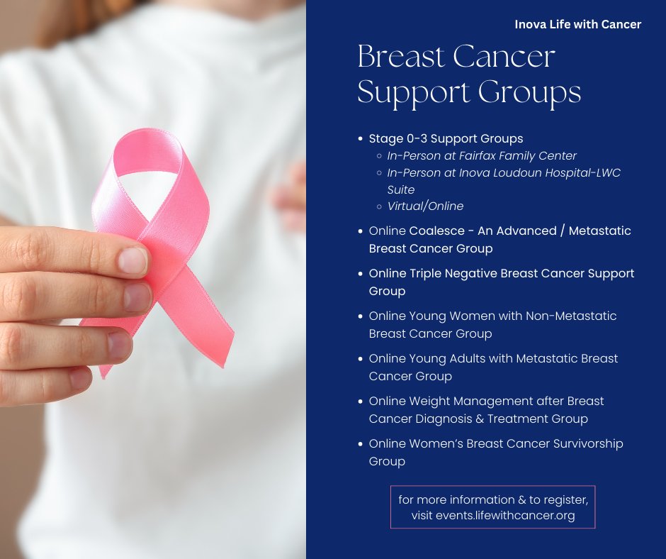 LifewithCancer's tweet image. As we acknowledge #BreastCancerAwarenessMonth, @LifewithCancer offers both in-person and online classes and groups as well as one-on-one, specialized support for those impacted by a #breastcancer diagnosis. Support is offered at *no-cost* and open to any patient or loved one.