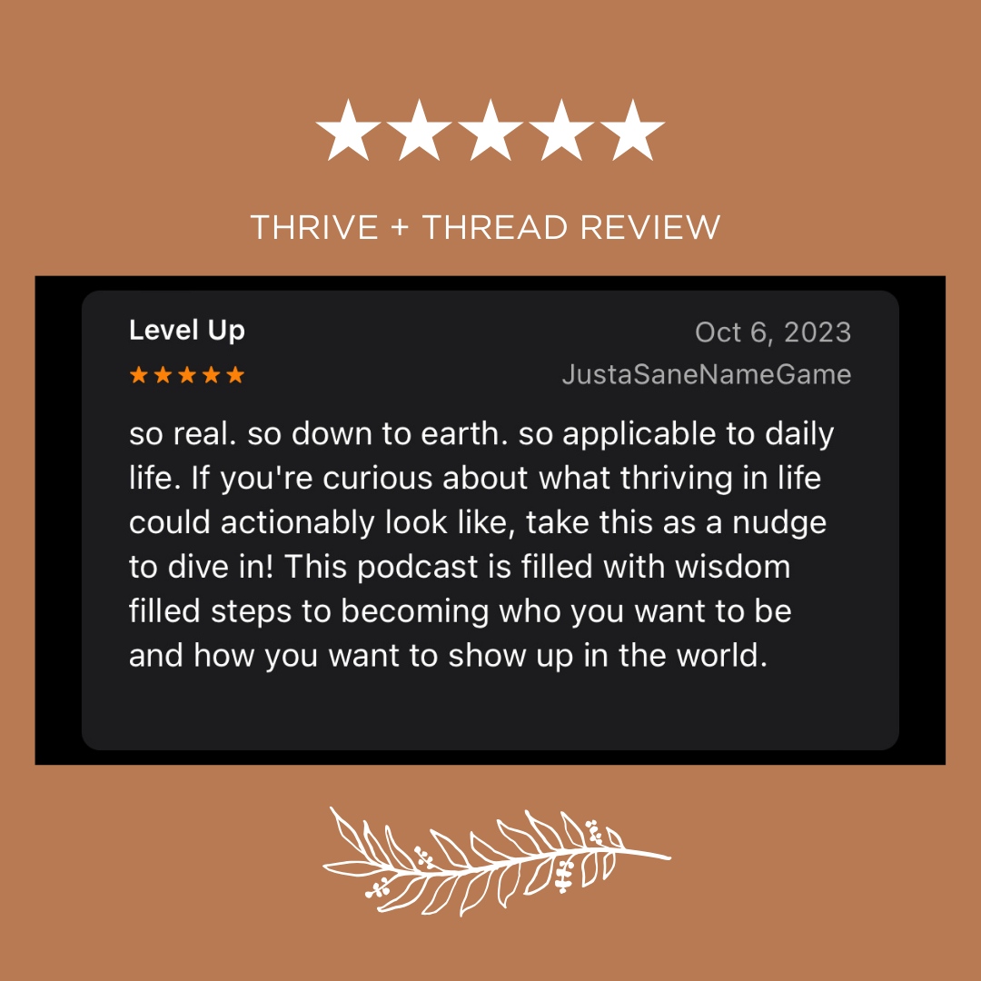 Thrive and Thread Podcast tweet media