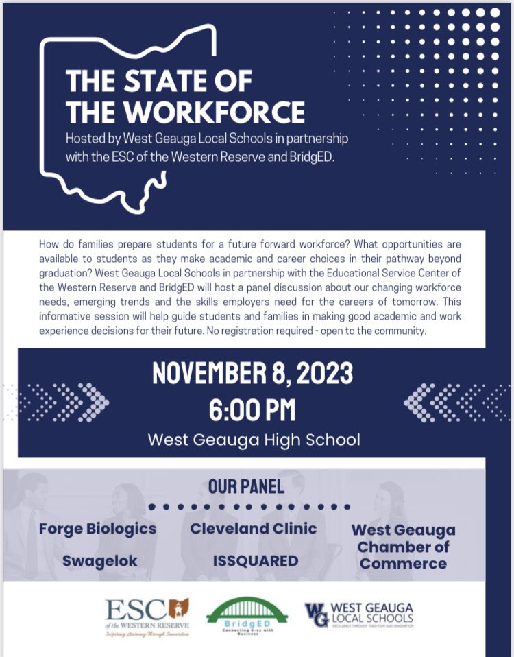 KellyAnnMoran's tweet photo. Proud of the work being done in West G to connect parents and families with info and resources for future pathways.
#Stateoftheworkforce
#workforcereadiness
@ESCoftheWR https://t.co/QQEOT8PVp4