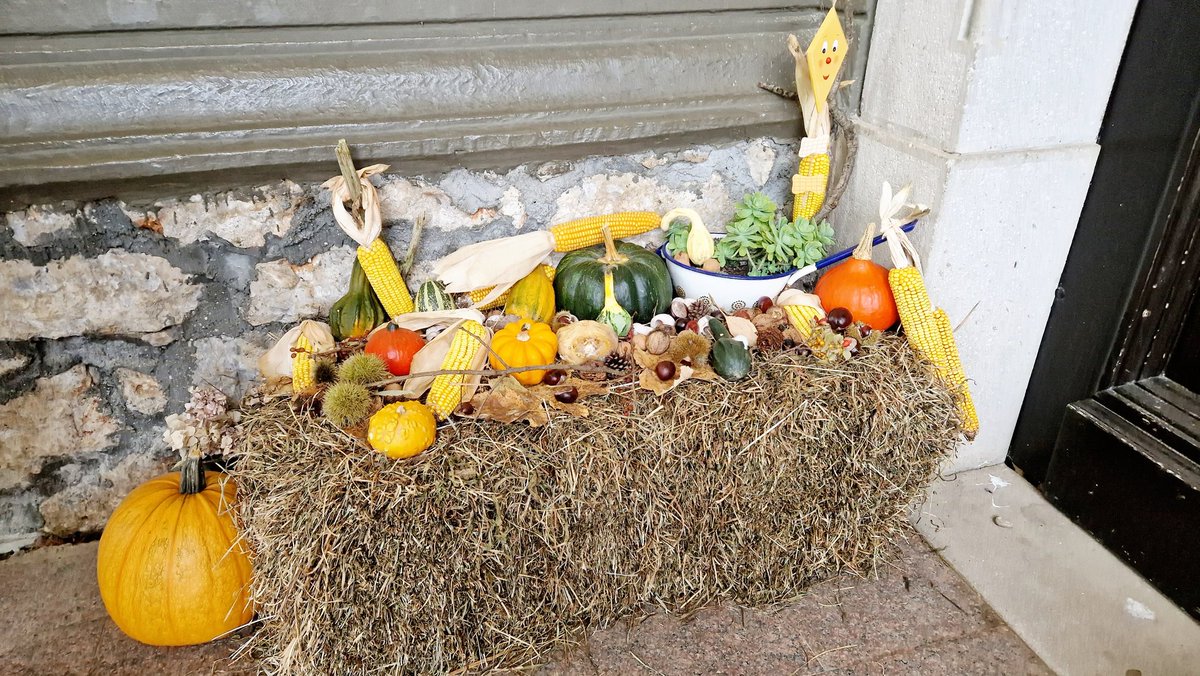 OSsencur's tweet photo. Jesenska dekoracija na Podružnični šoli Olševek 🌰🍄🌽🍂🍁🍈🌰 #oššenčur #pšolševek https://t.co/LKxC6HLiab