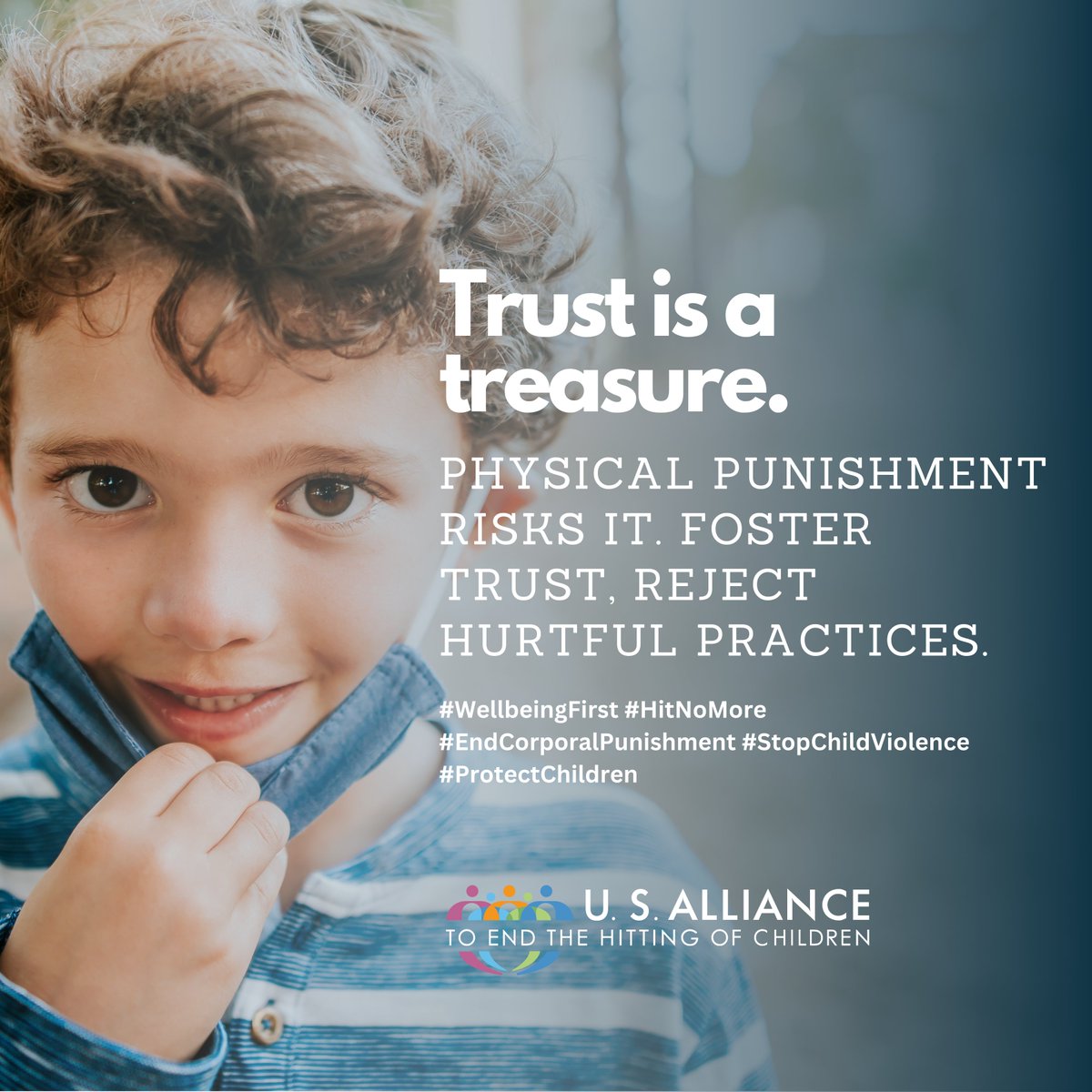 endhitting's tweet photo. Trust is a treasure. Physical punishment risks it. Foster trust, reject hurtful practices.
Did you know that physical punishment can have a detrimental impact on a child's well-being, trust, and development?#EndCorporalPunishment #MentalHealthMatters #nomorespanking https://t.co/fgyW6KnTo4
