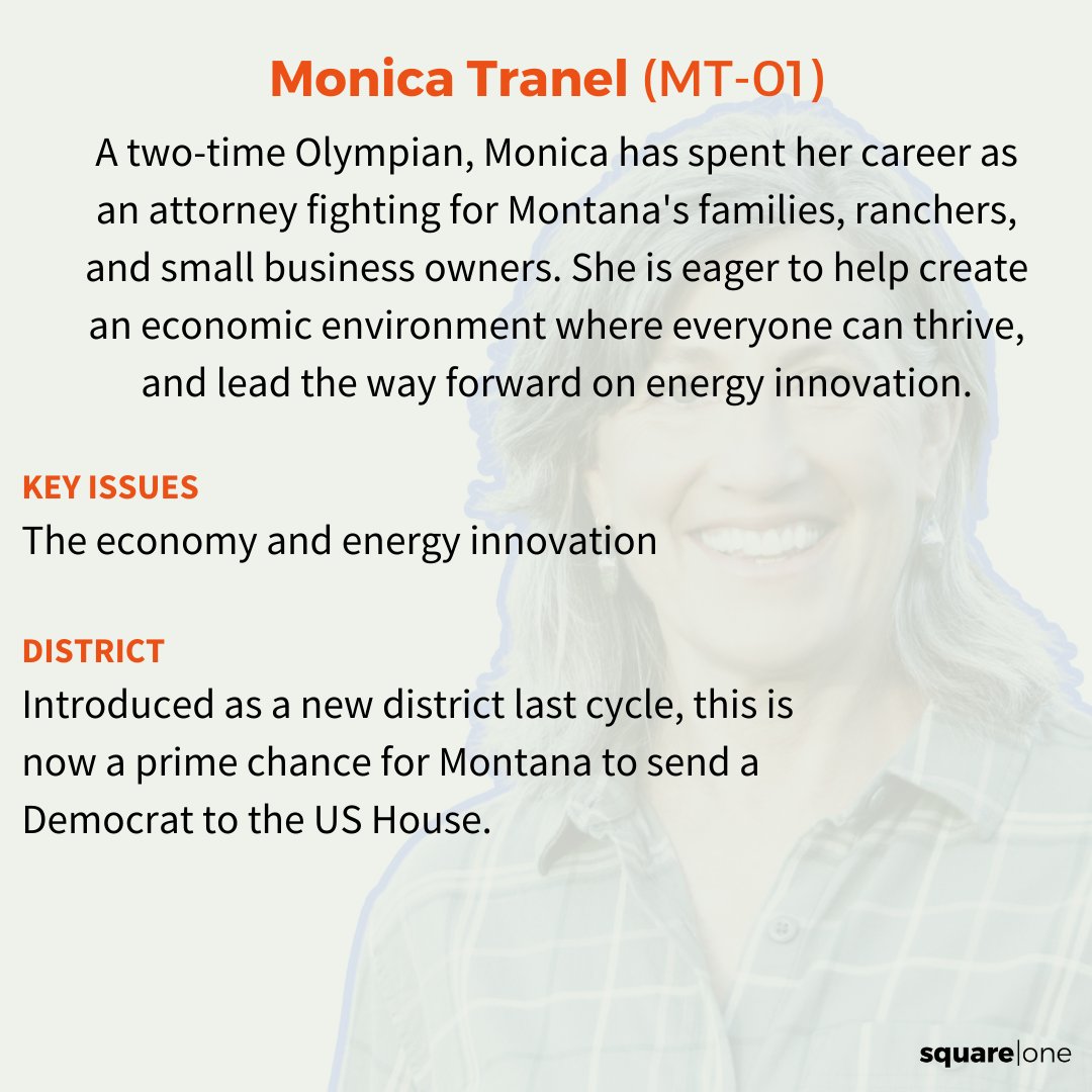 Excited to endorse @MonicaTranel! This former Olympian has spent her career fighting for Montana's families, ranchers, and small businesses. We know that Dems can win in every part of the country, and we’re looking forward to working with Monica to flip her Montana district blue!
