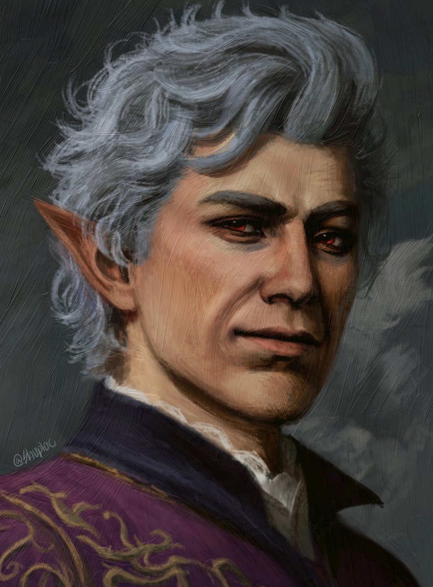 Shuploc's tweet photo. He's a vampire, of course I had to draw him!
#Astarion #BaldursGate3 https://t.co/665CXxaZpp