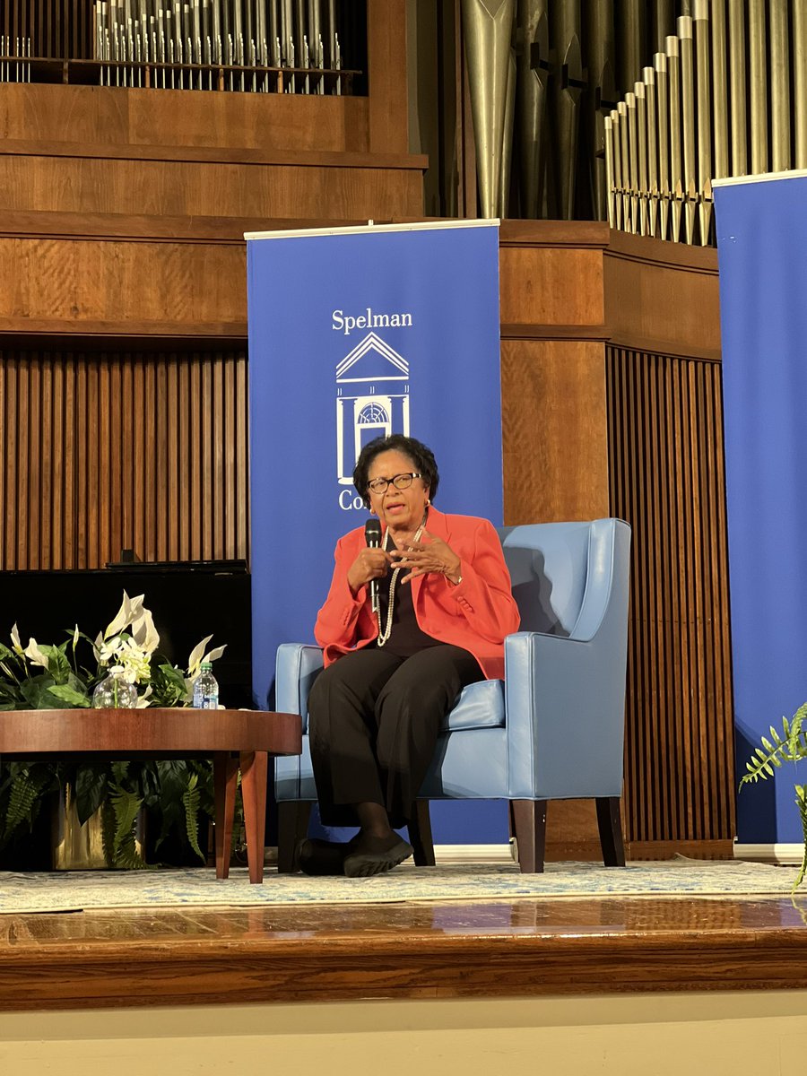 SpelmanCollege's tweet photo. To benefit from people’s help, you have to be open to that help. -Dr. Ruth Simmons #SpelmanCC https://t.co/URtAD6EwpZ
