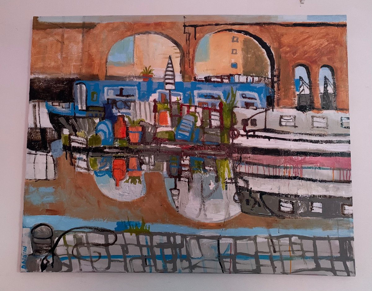 My Artwork is now on display at The Goose Green Gallery in #altrincham recent work of #castlefieldmanchester