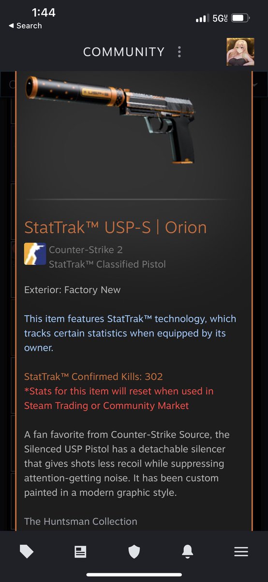 The only skin in my load out that does not match the purple theme but this one is too nice to not use 😂