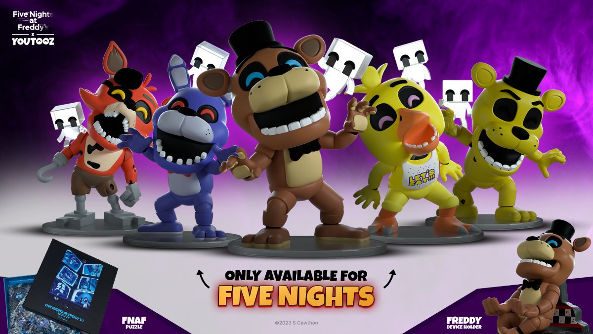 JonnyBlox on X: YouTooz's 'Five Nights at Freddy's: Security Breach -  RUIN' wave of figures releases November 28th! The Five Nights At Freddy's  Game 2 Print featuring the Withered animatronics and Puppet