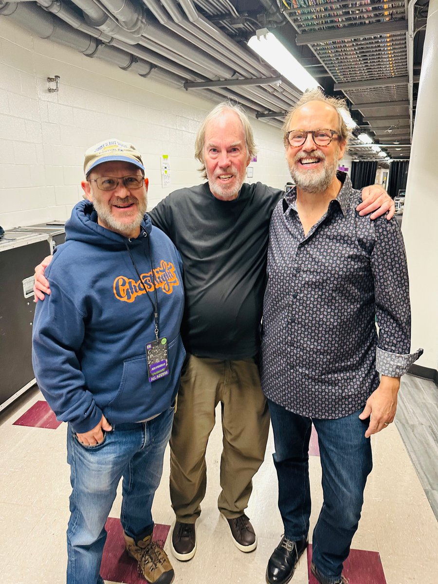 littlefeattweet's tweet photo. Saturday Bill Payne got to catch up with Page McConnell and Jon Fishman from @phish. Last night, Phish performed “Spanish Moon” at their tour finale in Chicago. Little Feat are honored that they played it, and Bill was thrilled to meet Page and Fishman. Thanks for the love! https://t.co/MvCRC3OKCW