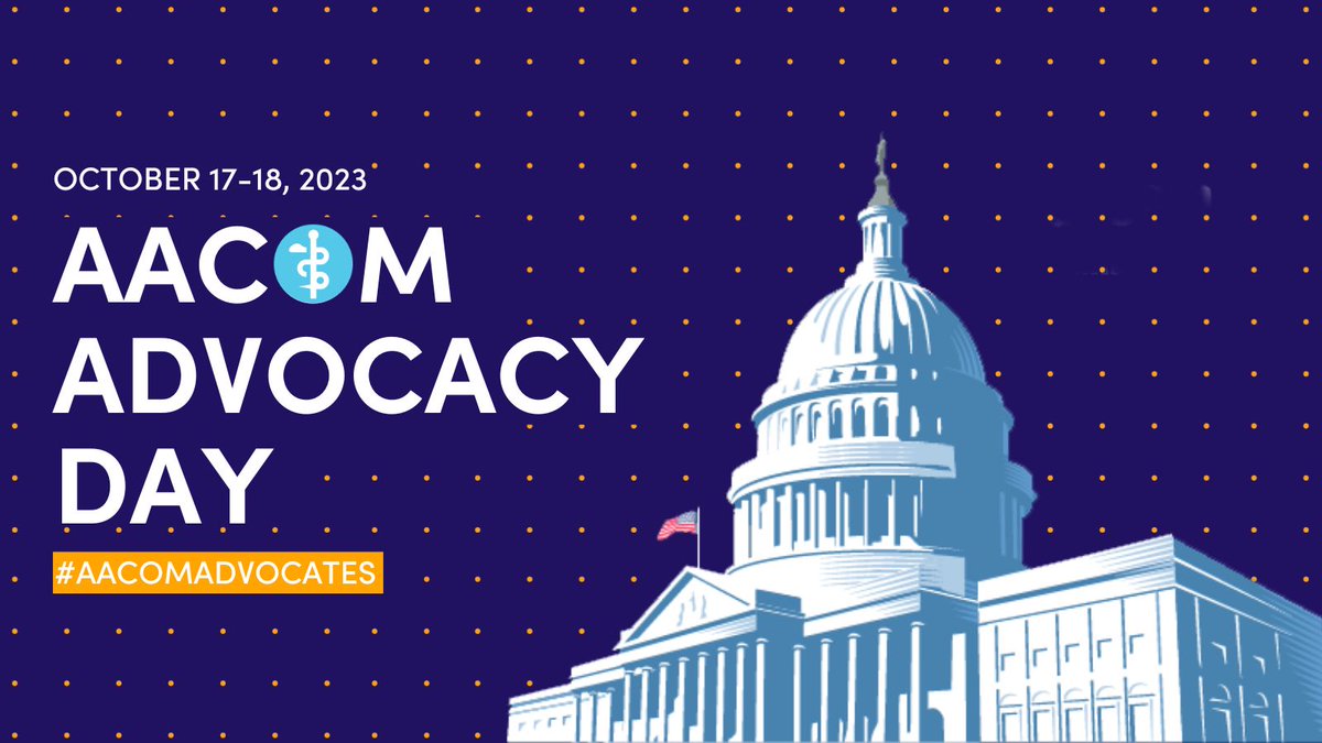 As members of the #osteopathic #meded community, it’s on us to make our priorities visible and voices heard. That’s why we are taking action with other #AACOMAdvocates this AACOM Advocacy Day.