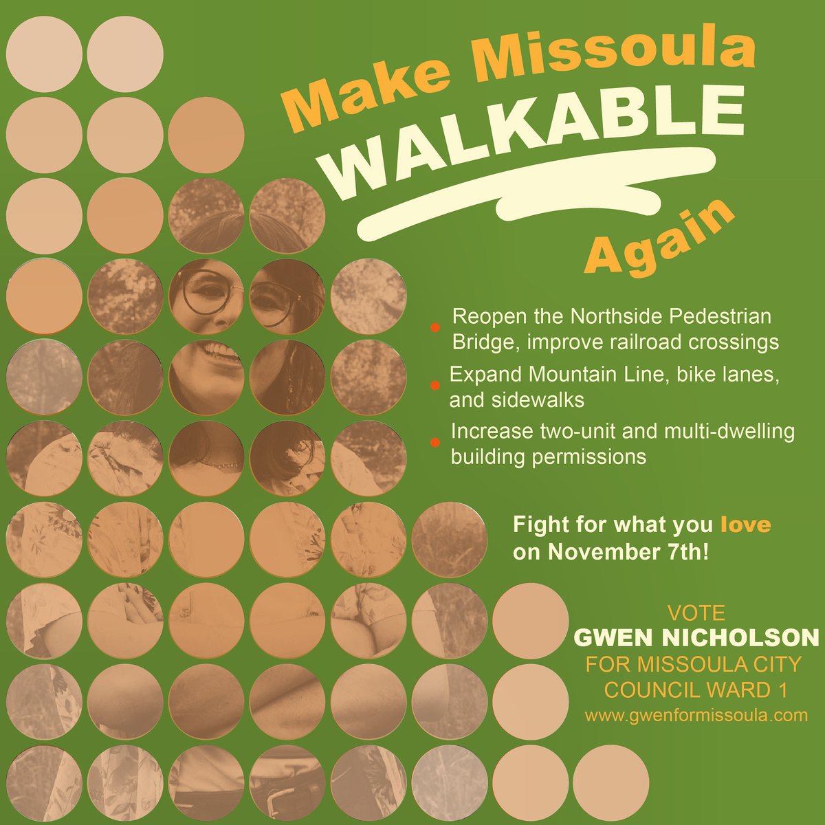 Building stronger neighborhoods in Missoula means making them walkable, safe and accessible to all. Let's work together to make it happen! #walkablecity #missoula #missoulamontana #missoulamt