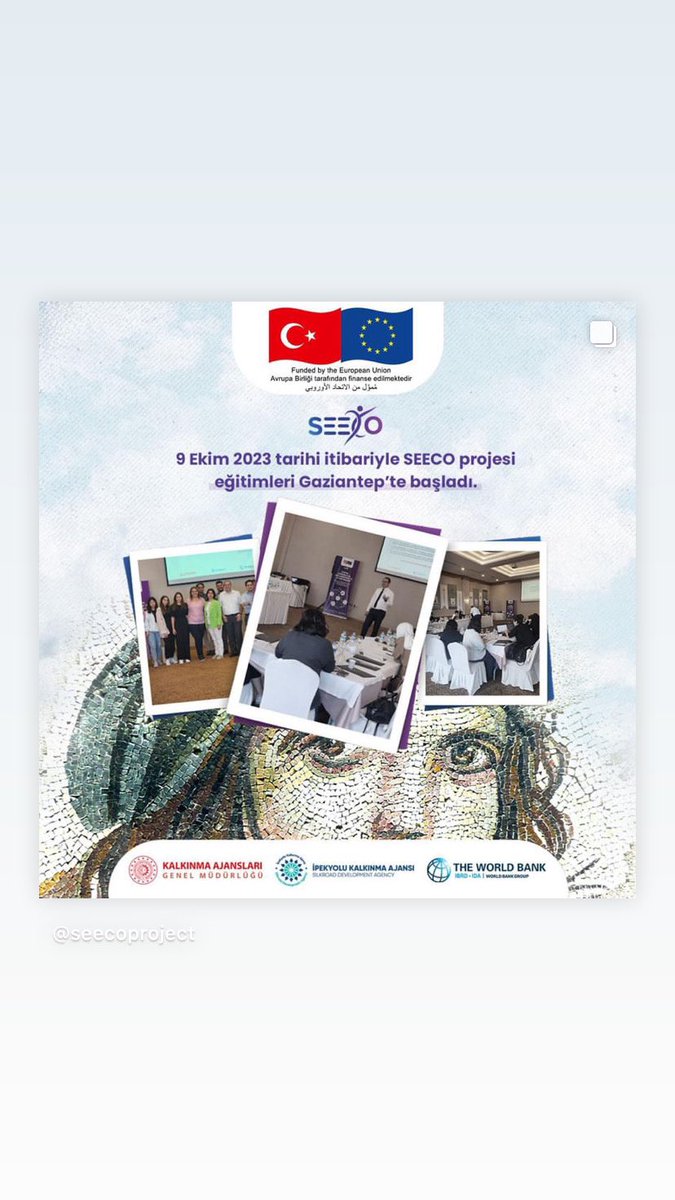 FundaSuran's tweet photo. SEECO projesi kuluçka programındaki iş fikirleri bölgeye ve sosyal uyuma çok katkı sağlayacak#TCSanayi ve Teknoloji Bakanlığı#EU#WorldBank#Kalknmaajanslarıgenelmüdürlügü https://t.co/OnJSt5mbYn