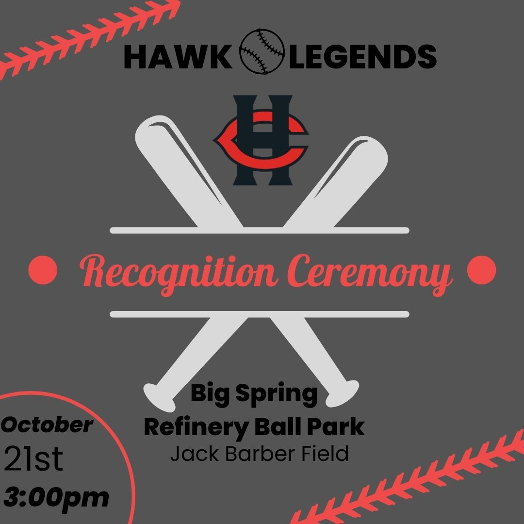 Join us this Saturday as we pay tribute to Hawk Baseball Legends who have made their mark on the baseball programs rich history. The free event to include a Home Run Derby, recognition and dedication ceremony and a chance to connect with the baseball community.⚾🏅
#HawkBaseball