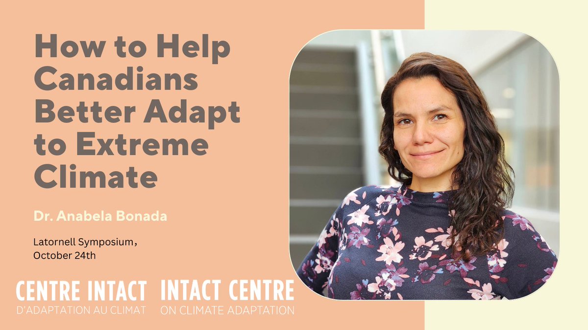 As climate changes, so must our approach to flood management. Join Dr. Anabela Bonada, on October 24th, to explore strategies for adapting to extreme climates in Canada. Learn, act, and stay prepared! 

Details: latornell.ca/2023-program-i…

#ClimateAdaptation