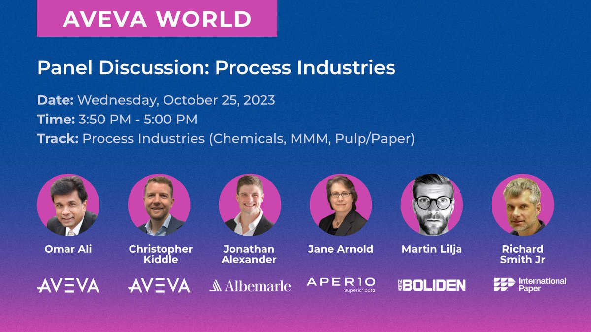 fogoros's tweet image. Join us for a dynamic panel discussion at #AVEVAWorld! Dive into the world of data quality to support #AI within #ProcessIndustries. Gain insights from industry experts and discover how data fuels AI innovation. Don't miss it! 🔗 ow.ly/YObF50PXhw3 #sponsored #aveva_iiot