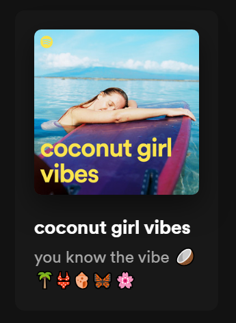 I love the kind of playlists Spotify recommends to me based on the music i listen to, it's truly spot on