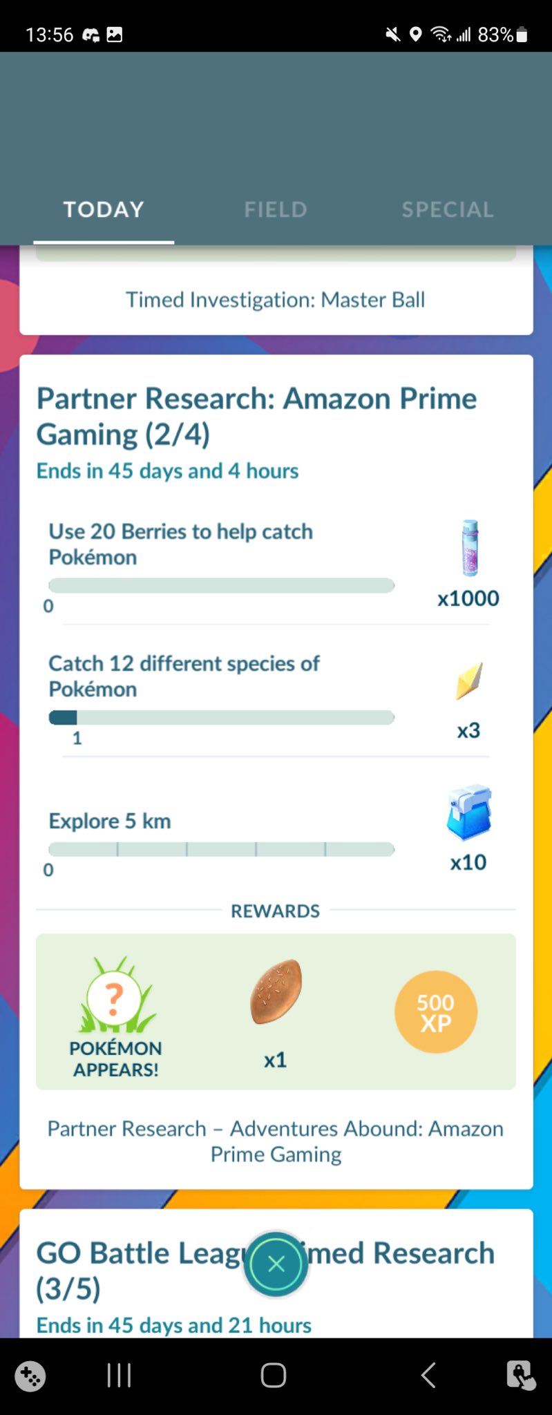 Pokemon Go Prime Gaming Greavard Wig Partner Research: Tasks, rewards, more  - Charlie INTEL