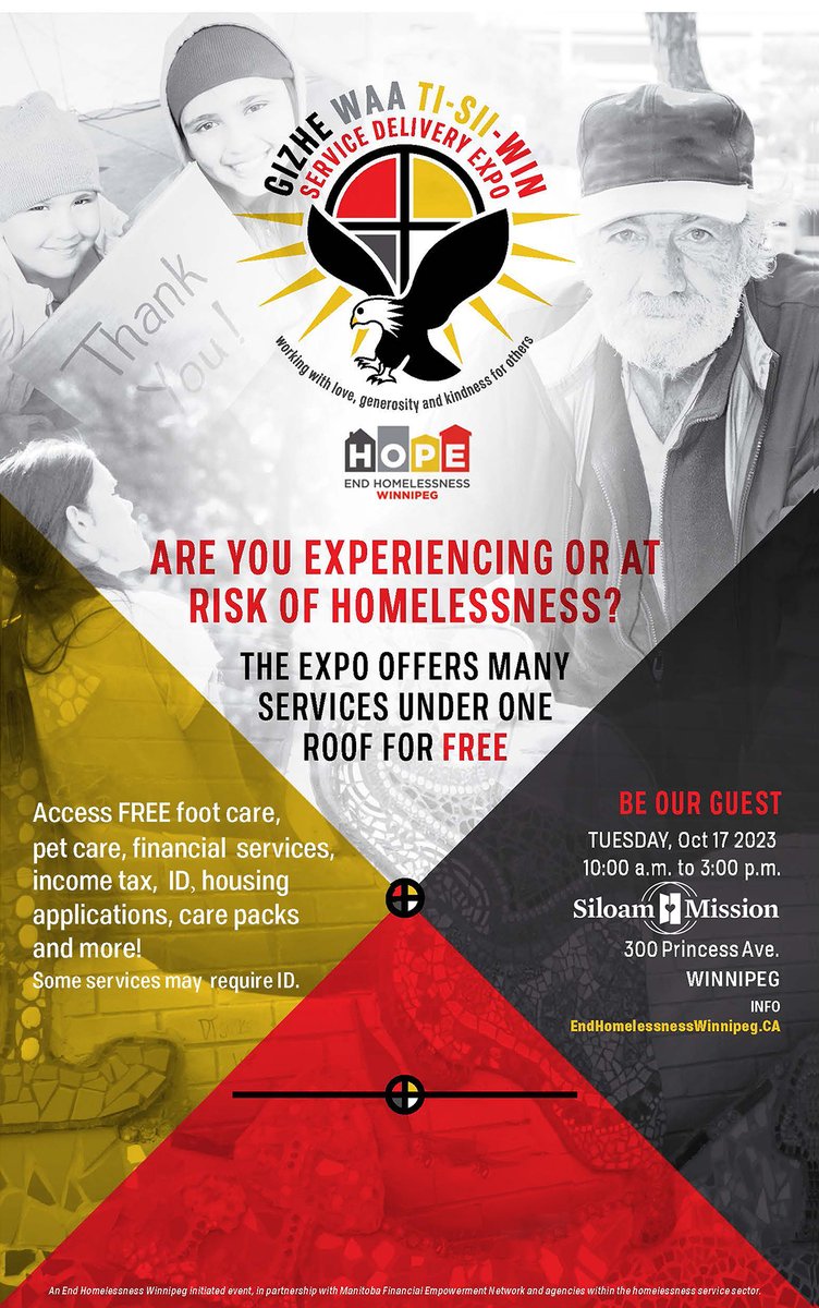 CFCS will be closed on Tuesday, October 17th. We will be at the Gizhe Waa Ti-Sii-Win End Homelessness Winnipeg Expo. It is being held at Siloam Mission 300 Princess Street from 10:00am to 3:00pm