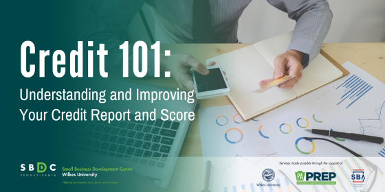 #DYK your credit report and score can affect your business efforts? 🤔

Join @WilkesSBDC TOMORROW at noon for their FREE  'Credit 101: Understanding and Improving Your Credit Report and Score' webinar!

Register ➡️: ow.ly/n35750PWAJE

#Entrepreneurship #UnderstandingCredit