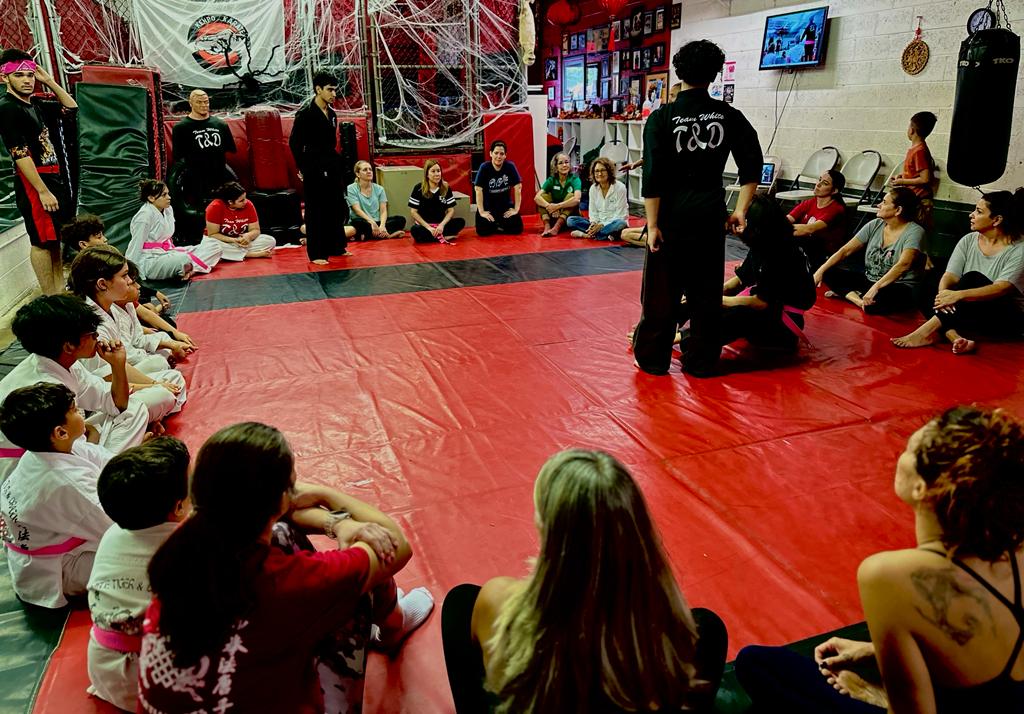 Empowering weekend! 🌟 White Tiger &amp; Dragon Martial Arts hosted a Self Defense Workshop fundraiser for Breast Cancer research with the incredible Priscilla from Coconut Grove Women's Club. Afterwards, we witnessed the mesmerizing eclipse, thanks to Frost Science! 🌒