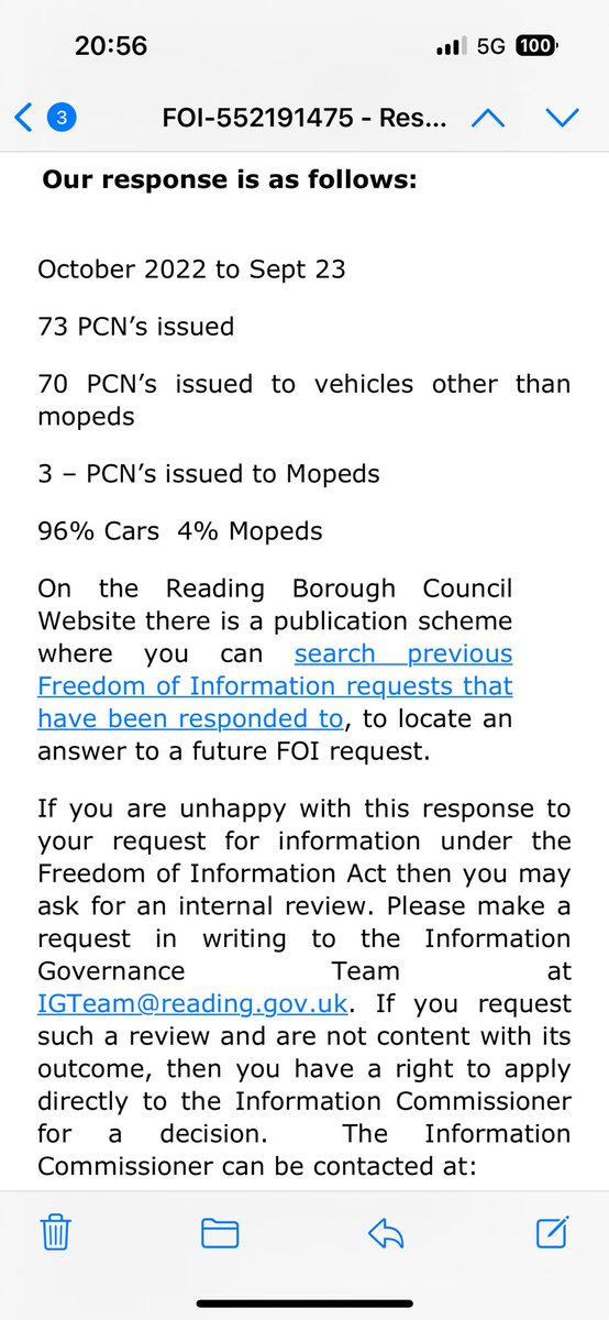 When you combat your complaint response with facts and statistics. 

It’s times like this I love the #Freedomofinformationact 

Your response contradicts the statistics…they can’t lie. 
#readingboroughcouncil #rdguk #complaints #process #procedure #parking