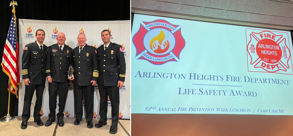ArlingtonHeightsIL (@arlingtonhtsgov) on Twitter photo Congratulations to the Fire Department on receiving the Life Safety Award from <a href="/CampIAmMe/">Camp I Am Me by Illinois Fire Safety Alliance</a>! The Fire Department was recognized for its excellence in developing community risk reduction strategies to ensure the safety and well-being of citizens, businesses, and the community! Congratulations to the Fire Department on receiving the Life Safety Award from <a href="/CampIAmMe/">Camp I Am Me by Illinois Fire Safety Alliance</a>! The Fire Department was recognized for its excellence in developing community risk reduction strategies to ensure the safety and well-being of citizens, businesses, and the community!