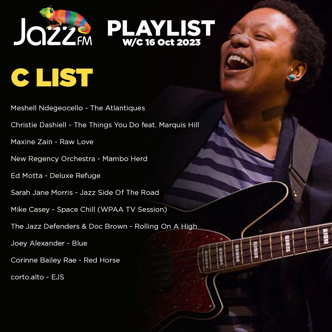 Jazz FM's Playlist w/c 16th October 2023 - What do you think? Is your favourite artist on our list? 🎶 A List @HerbAlpert - Poinciana / Sensibility @jculpeppermusic - Free feat. Tom Misch @maxbeesley7 - Ice @deecleeofficial - Be There in The Morning Mama Terra - Radio Silence