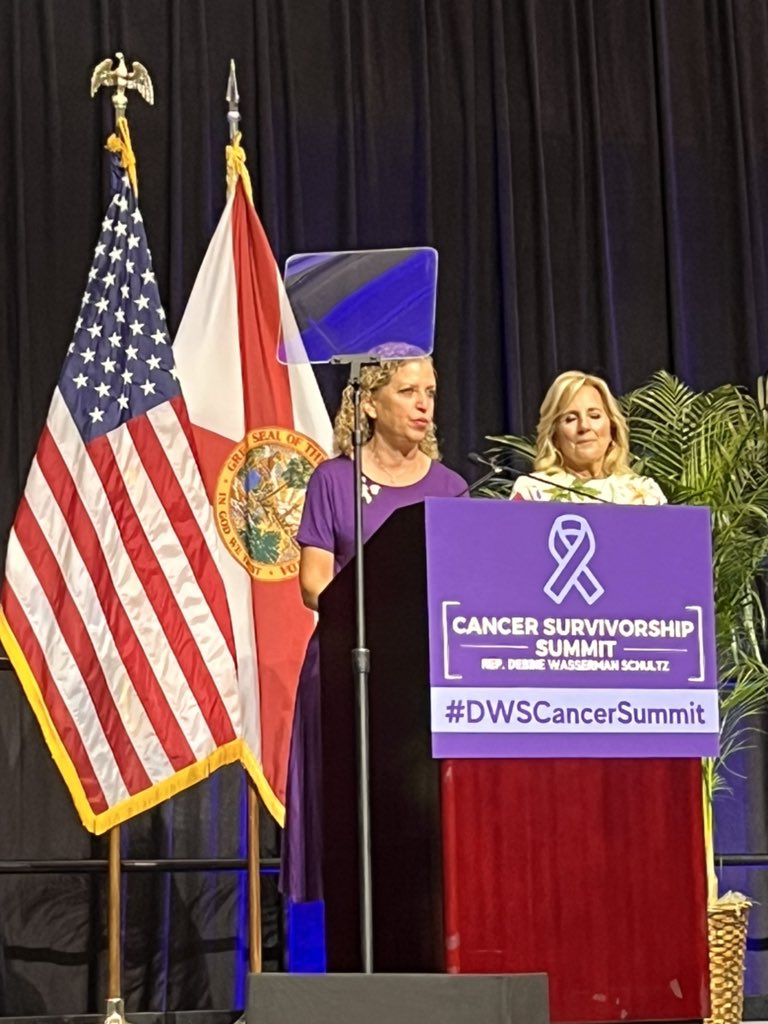 Our team @SylvesterCancer was very well represented at #DSWCancerSummit with @DrSDNimer @Latinamd @jessiemac07. Thanks to @DWStweets and @FLOTUS for working to improve cancer survivorship care