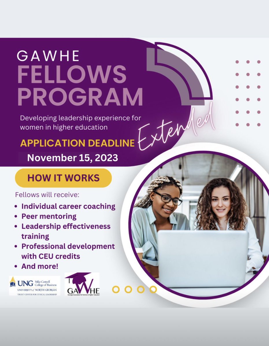 Application deadline has been EXTENDED! Check out the added benefits and how to apply here: gawhe.wpcomstaging.com/gawhe-fellows-…
