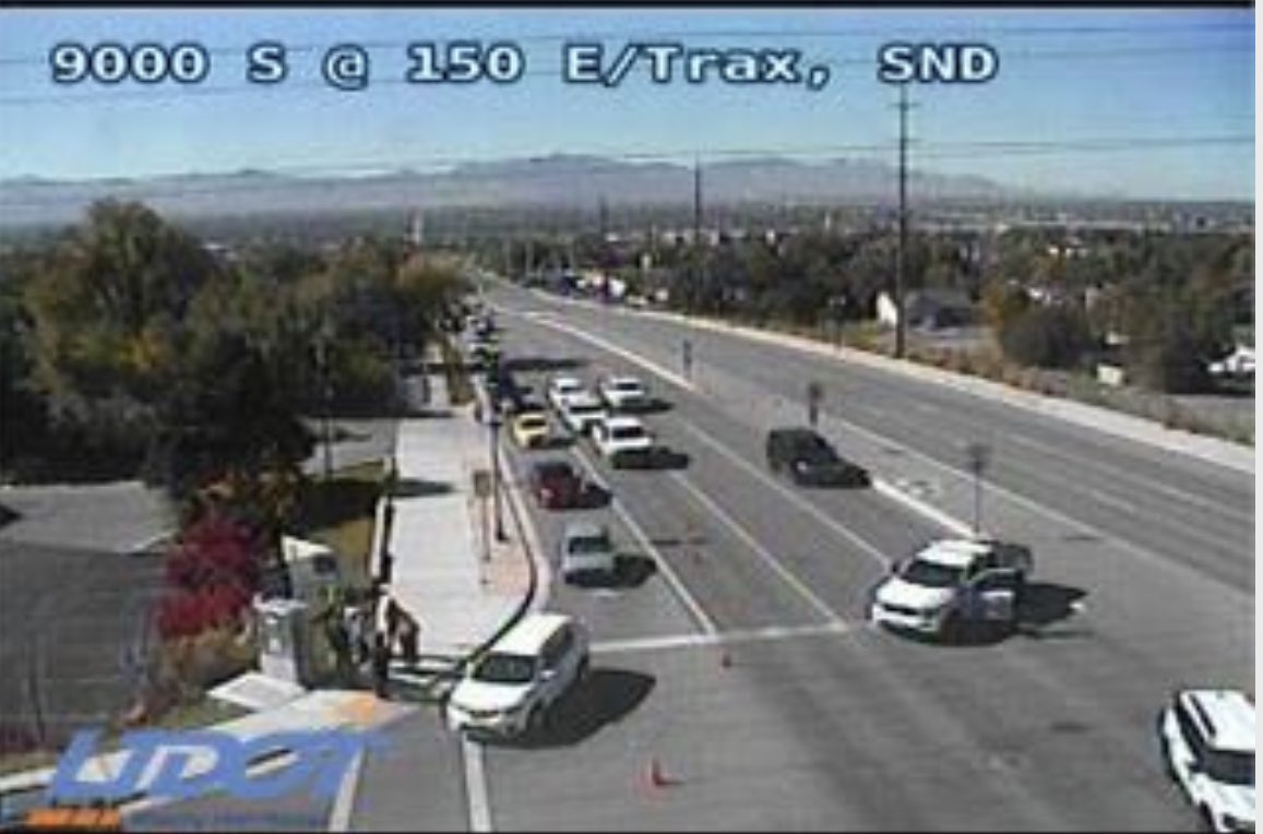 #FatalAccident Trax vs Pedestrian 9000 S 150 E. #UTAPolice on scene of a female who was hit and killed by a #TraxTrain at approx 1237PM. Stby for additional information.