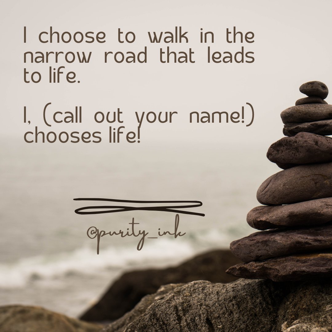 purity_ink's tweet photo. “You can enter God’s Kingdom only through the narrow gate. The highway to hell is broad, and its gate is wide for the many who choose that way. But the gateway to life is very narrow and the road is difficult, and only a few ever find it. Matthew 7:13-14 NLT. https://t.co/1nssy9QXG6