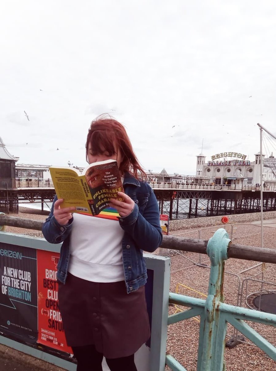 EnglishPhs's tweet photo. @PHSLibrary6 Miss Cowan has been caught reading in Brighton. We are hoping she got down safely from being upside down 🙃 #phscaughtreading https://t.co/Un4sFb7qVX