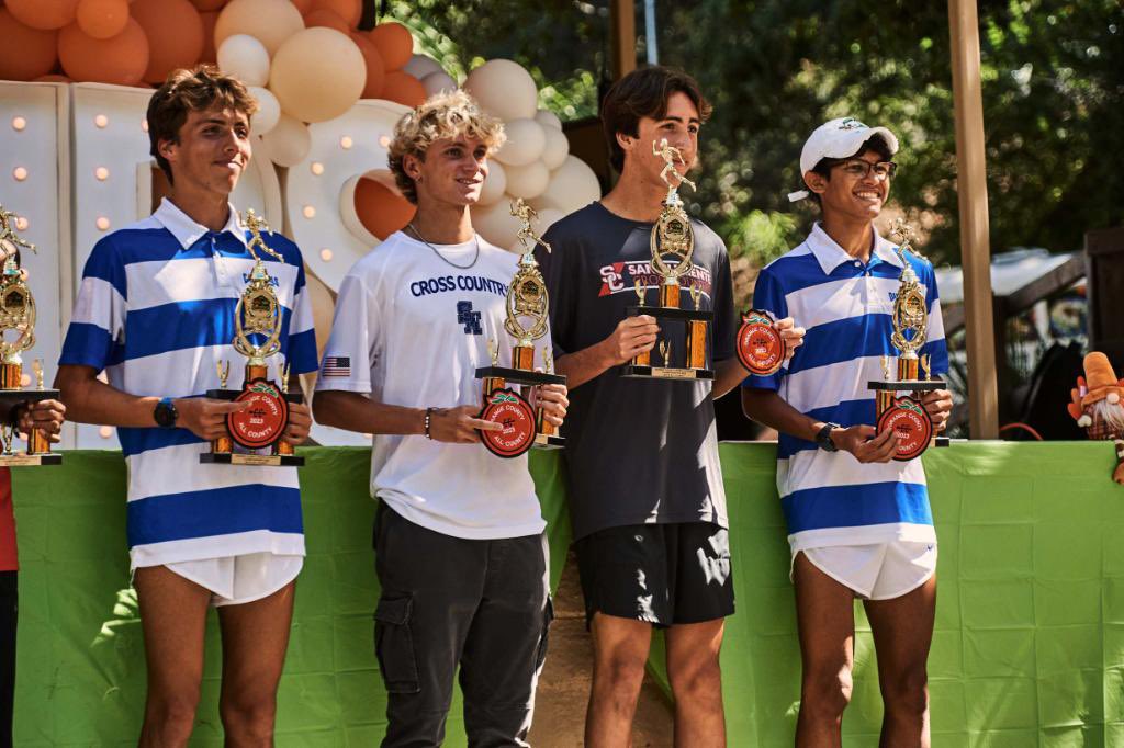 SMCHS_XC's tweet photo. Sr Zac Gibson had quite the day last Saturday at the OC Champs. Finishing 5th in the Sweepstakes race, Zac set a new PR and a new school record over 3miles with a time of 14:21!!! This also earned him All County honors!
@SMCHSEagles @SMCHSAthletics @PrepCalTrack @SteveFryer https://t.co/jZwxXmzboG