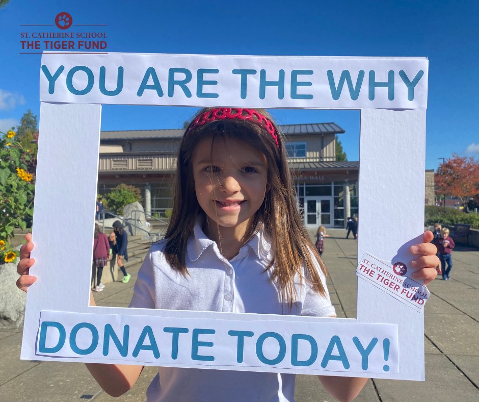 St_Cath_Seattle's tweet photo. Thank you to all those who have generously given to this year's Tiger Fund! You are the WHY behind the continued success of St. Catherine School. Please help us reach our goal of 100% participation from every school family.

#thetigerway
https://t.co/rhcEodyOui https://t.co/6e3L0TAwek