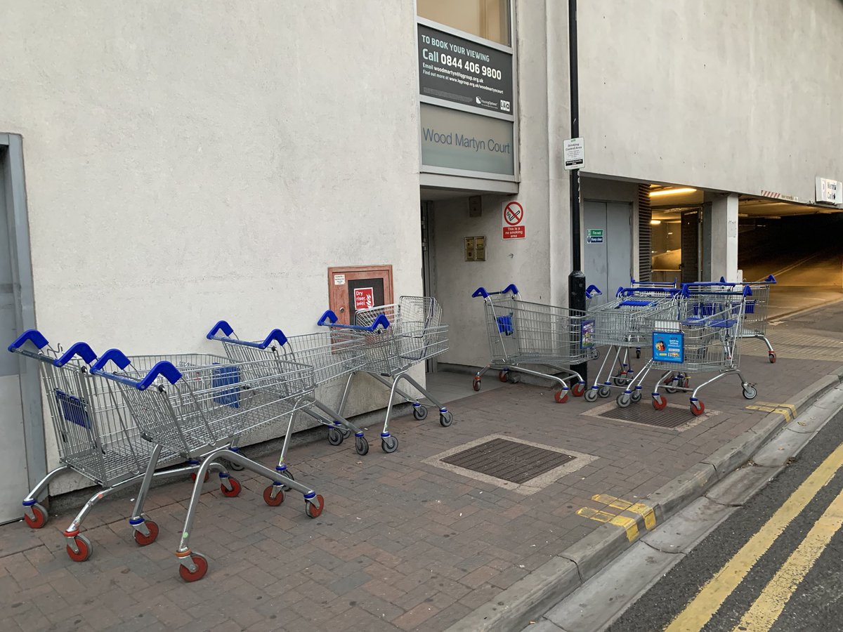 MsSutedja's tweet photo. @Tesco Orpington Manager, this issue is not only tonight MUST STOP NOW!! You need to schedule every hour to clean these trolleys! This is the only fire exit in building and your trolley blocking the entrance for residents. @LondonFire @BromleyCouncil @MPSBromley @MPSOrpington https://t.co/LceZsZNXrT