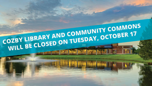 The library will be closed tomorrow (10/17) for a Staff Development Day. We will reopen on Wednesday, October 18 at 10 am.