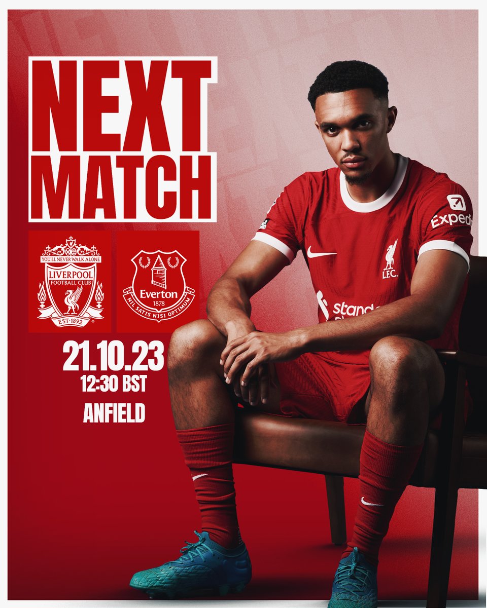 LFC's tweet photo. Next up... the Merseyside derby 👊🔴

#LIVEVE https://t.co/ZM7B5ujWcY