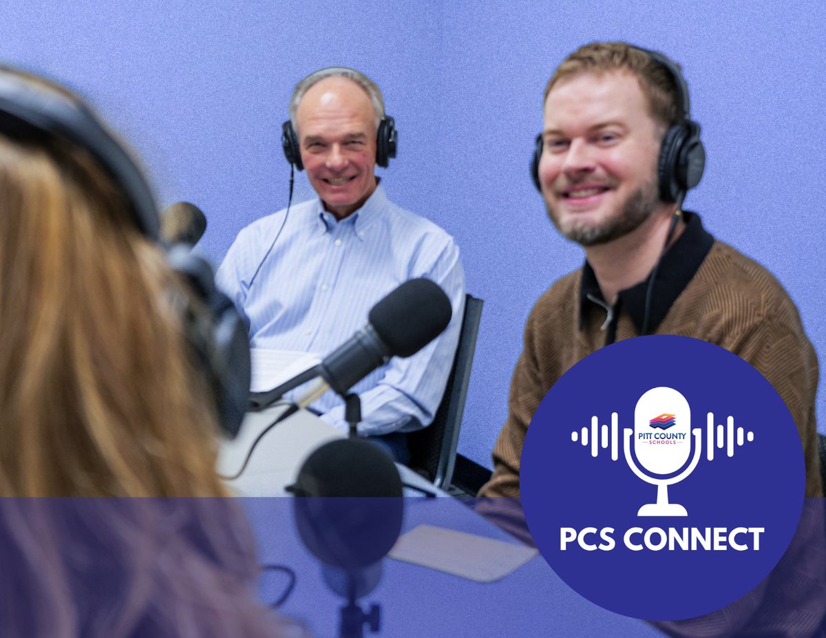 PCS_NC's tweet photo. Episode 4 of the #PCSCONNECT features the Pitt County Educational Foundation (PCEF).
Guests: Tom Kulikowski (PCEF Board chair) and Clinton Todd (PCS Talent Acquisition Coordinator) 
▶️Click to listen: https://t.co/XxNEe8oUMl

#education #podcast #NorthCarolina https://t.co/8VrafYX6xY