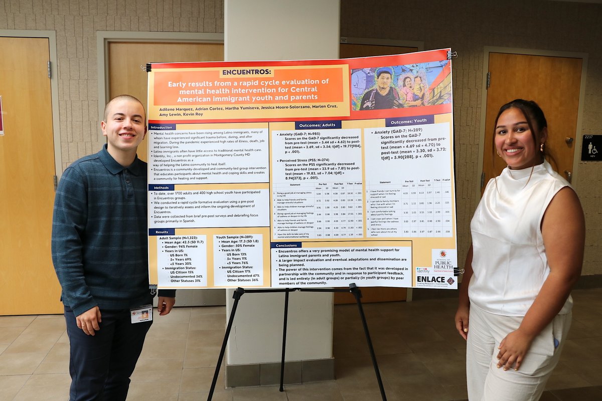 UMDPublicHealth's tweet photo. Sharing pics from poster day! @UMDPublicHealth staff, faculty and students honored #LatinXHeritageMonth by sharing education, research, practice and service with and in relationship to the Latina/x/o community. https://t.co/mV044DXel1