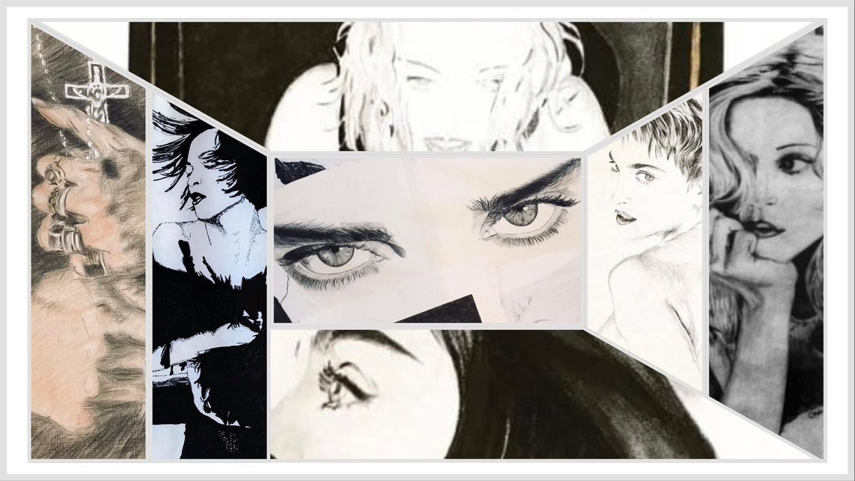 A montage of my artwork in honour of <a href="/Madonna/">Madonna</a>’s #MadonnaCelebrationTour Feeling the Madonna love ❤️