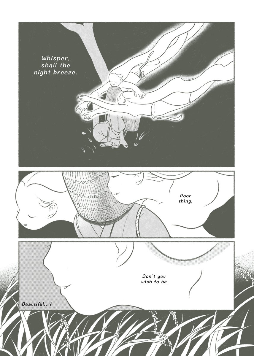 (read right to left) From Pearl Hunting, my folk-horror comic available until the end of the month! Link below