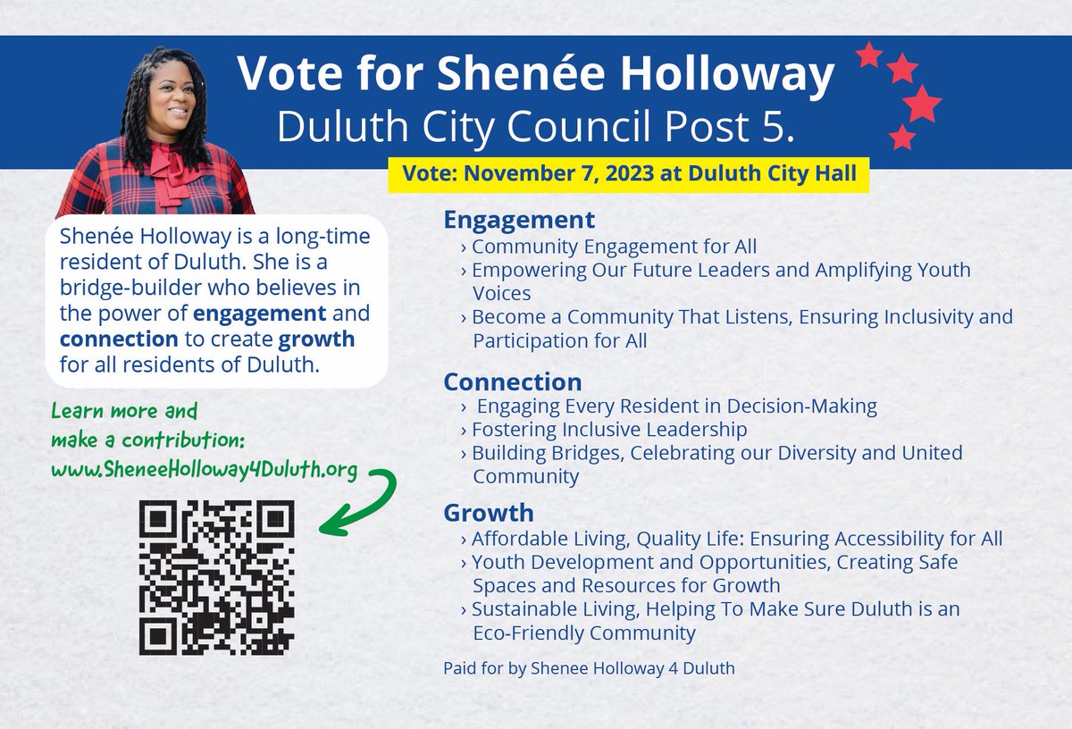 It’s ELECTION Season! Today, October 16th, begins early voting in GA for local/municipal elections. Please exercise your right to vote, and vote early from October 16-Nov 3rd. Election Day is November 7th.  #Vote #VoteEarly #sheneeholloway4duluth